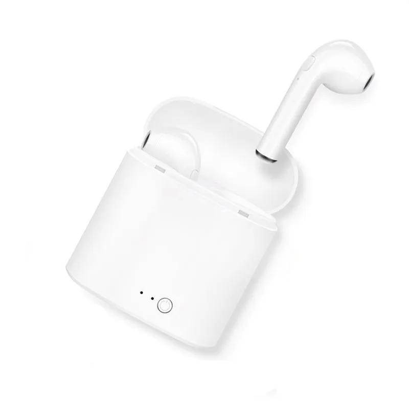 i7S MINI HiFi Wireless Earphones Stereo Music Super Double Ears Bluetooth Earphone with Charger Box and Microphone for Phone