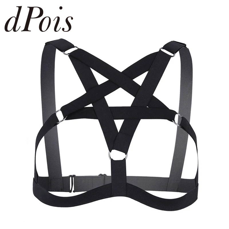 

Sexy Women Bondage Criss Cross Lingerie Elastic Strappy Hollow Out Cupless Cage Bra Upper Body Chest Harness Belt Night Clubwear