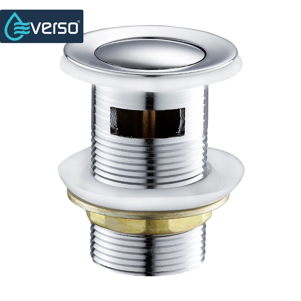

EVERSO Nice With Overflow Brass Bathroom Lavatory Sink Drain Bathroom Basin Sink Use Bathroom Products/Accessories