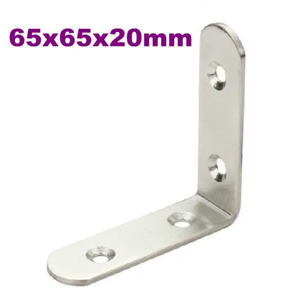 

Stainless Steel Bracket, Corner Bracket,Furniture Fittings, Angle Bracket, Shelf Bracket 65mmx65mmx20mm