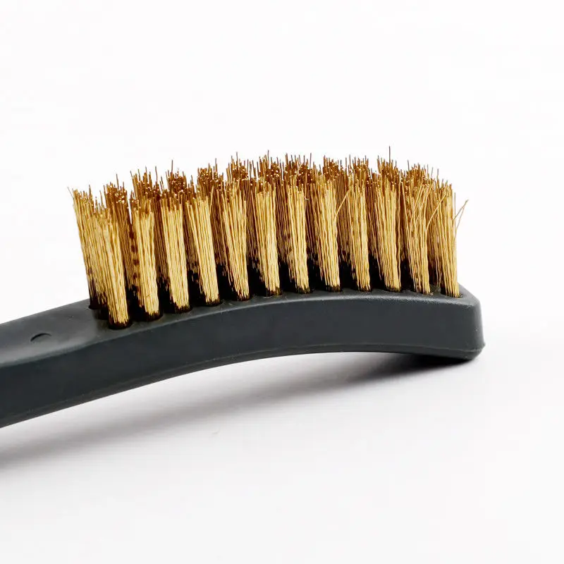 3Pcs Steel Brass Wire Brush Set Nylon Cleaning Polishing Detail Metal Rust Brush