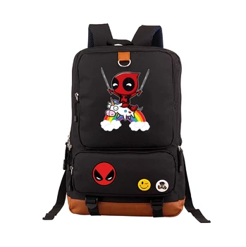 

Deadpool Backpack Superheros Shoulder Bag For Teenagers Travel Rucksack School Backpack book Bags Satchel Mochila 17 "