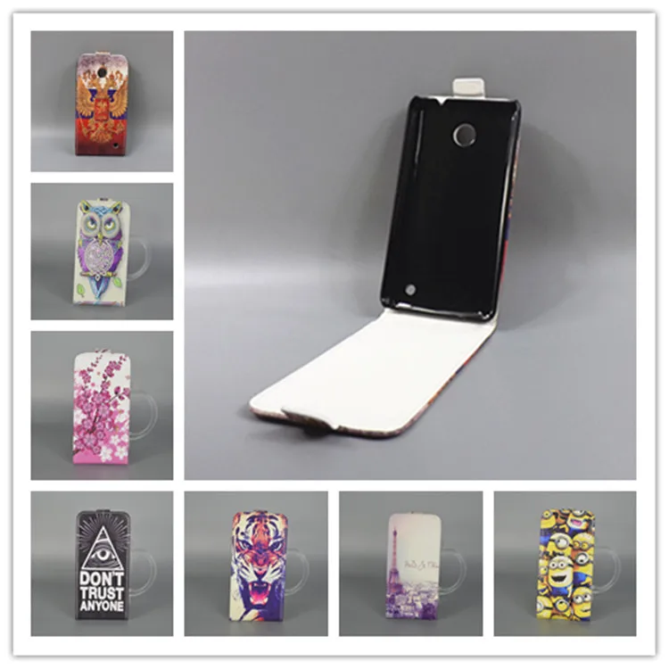 Для Nokia Lumia 630 635 N630 N635 Лидер продаж милый рисунок printingvertical флип-чехол с откидной