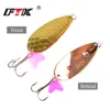 25-35G Gold Metal Spinner Spoon Bait Fishing Lure Double Wobblers For Trolling Hard Baits Trout Fishing Jig Metal Spoon Lure ► Photo 2/6