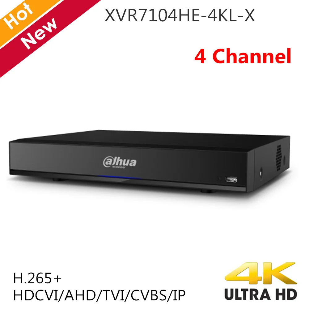 Dahua 4 CH 4K XVR Penta-brid Mini 1U Digital Video Recorder 1 HDD H.265+ HDCVI AHD TVI CVBS IP video inputs Smart Search Dahua 4 CH 4K XVR Penta-brid Mini 1U Digital Video Recorder 1 HDD H.265+ HDCVI AHD TVI CVBS IP video inputs Smart Search