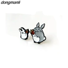 P318 Dongmanli модные ювелирные изделия женские эмалированные серьги ювелирные изделия милые животные карамельный цвет кошка пирсинг серьги-гвоздики детские серьги