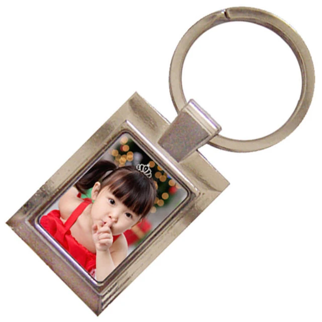 sublimation keychains blank metal key ring hot transfer printing