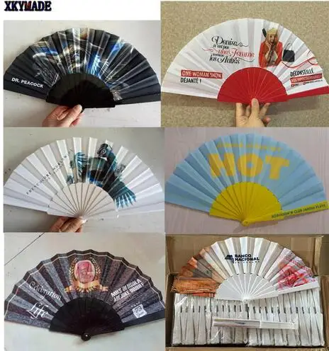 

1000pcs 12 Colors Custom Personalized Name And Date Elegant Folding Silk Fabric Hand Fan(Customized fan)