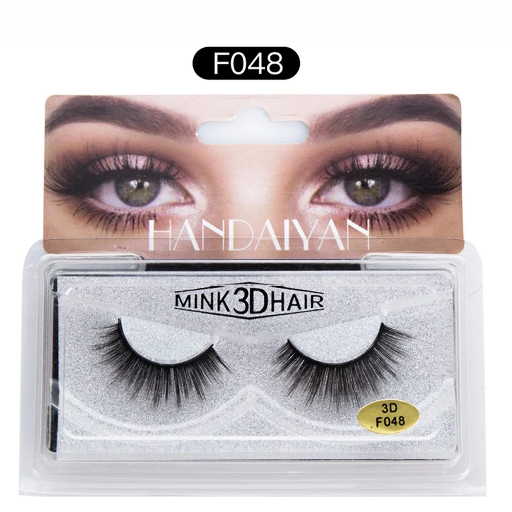 

1Pair Cruelty-free 3D Mink Hair False Eyelashes Thick Cross Long Lashes Black Natural Eye Makeup Extension Tools 6 Styles
