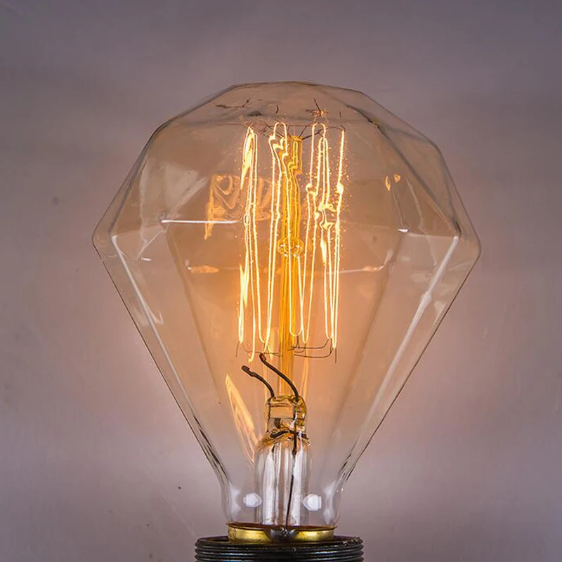 G95 ламп накаливания Lampadina Edison ЛАМПЫ Sospensione E27 40 w Лампада 220 V фиала Винтаж лампочки