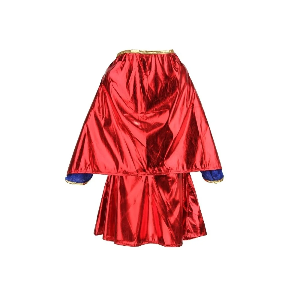 Kids Child Girls Costume Fancy Dress Superhero Supergirl Comic Book Party Outfit