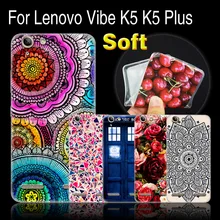 Ultrafinos tampa da caixa do silicone macio para lenovo vibe k5/k5 plus lemon 3, pintura capa protetora para lenovo k5 tampa da caixa de telefone