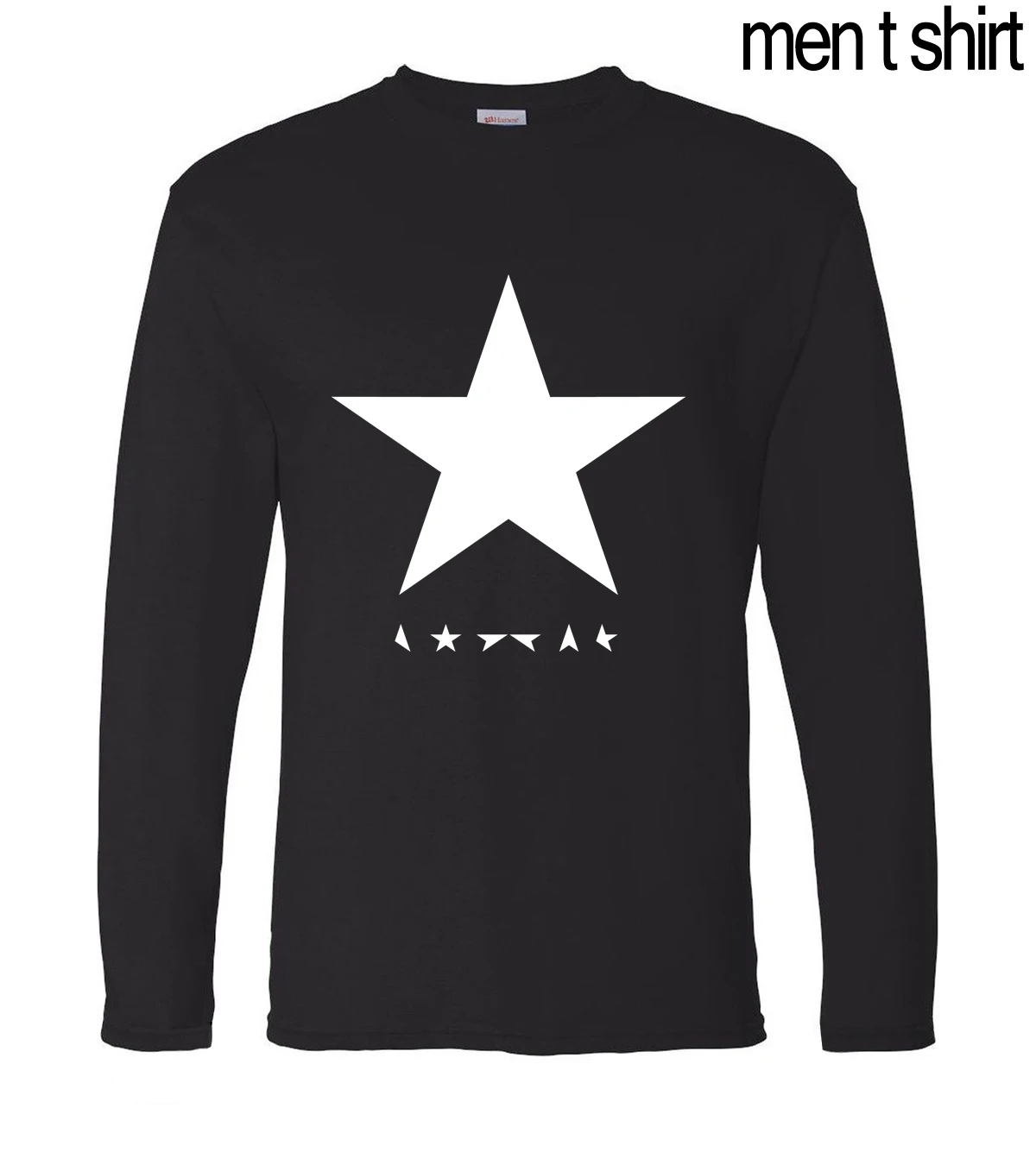

Brand David Bowie heroes black star men t shirt 2019 new autumn 100% cotton men's long sleeve T-shirts Sports hipster tee