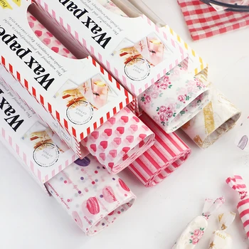 

25Pcs/Lot Wax Paper Food-grade Grease Paper Food Wrappers Wrapping Paper for Bread Sandwich Burger Fries Oilpaper Baking Tools
