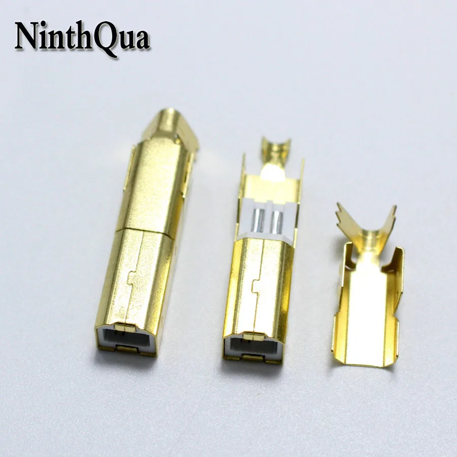 Стандартный разъем USB Type B 1 комплект для пайки печатной платы Позолоченный Hi Fi