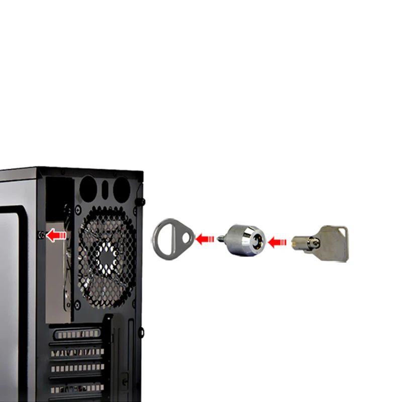 ESLOTH компьютерный винт металлический замок с ключом Противоугонный офисный дисплей замок ноутбук ПК компьютерный стол ключ замок безопасности Цепной кабель