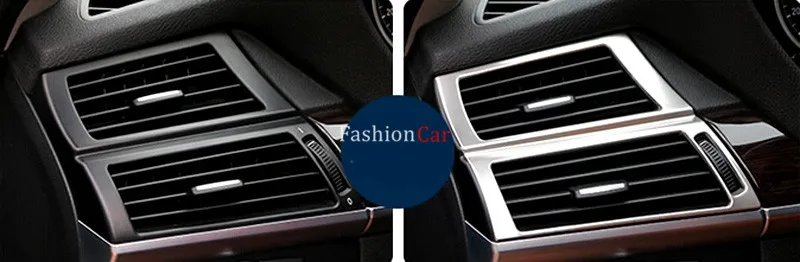 For BMW X5 E70 2008 2009 2010 2011 2012 2013 Car Inner Side Air Condition Vent Outlet Cover Trim 2pcs