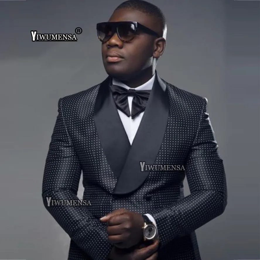 

yiwumensa Latest Coat Pant Designs Men suits Double Breasted wedding suits for men Custom Made Slim Fit tuxedo Groom Suit 2019