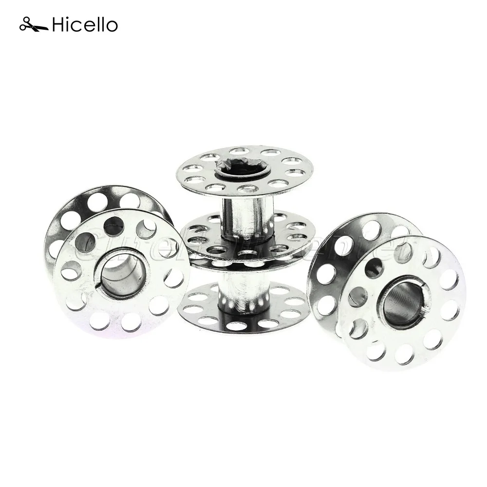 

10Pcs/lot Metal Bobbins Spool Sewing Machine Craft Tool Stainless Steel Sewing Bobbins Spool for Brother Janome Singer Hicello