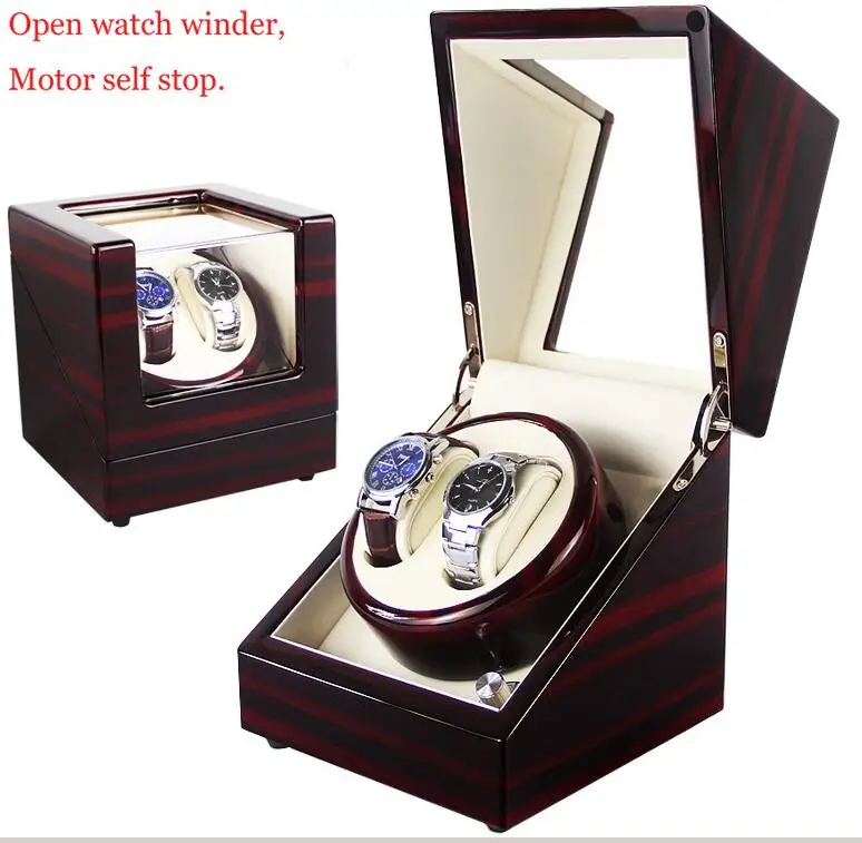 Дизайн, фирменная автоматическая коробка для намотки часов, роскошный чехол, открывающийся вращающийся мотор, подарок, часы, ювелирный шкаф, дисплей для хранения - Цвет: 2-0 C