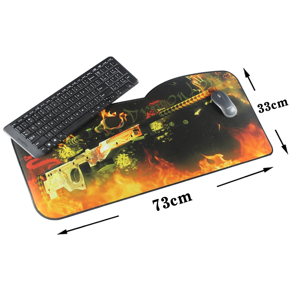 Pbpad Large Mouse Pad 730*330mm Speed Keyboard Mat Mousepad Gaming Mouse Pad Desk Mat for Game Player Desktop PC Computer Laptop