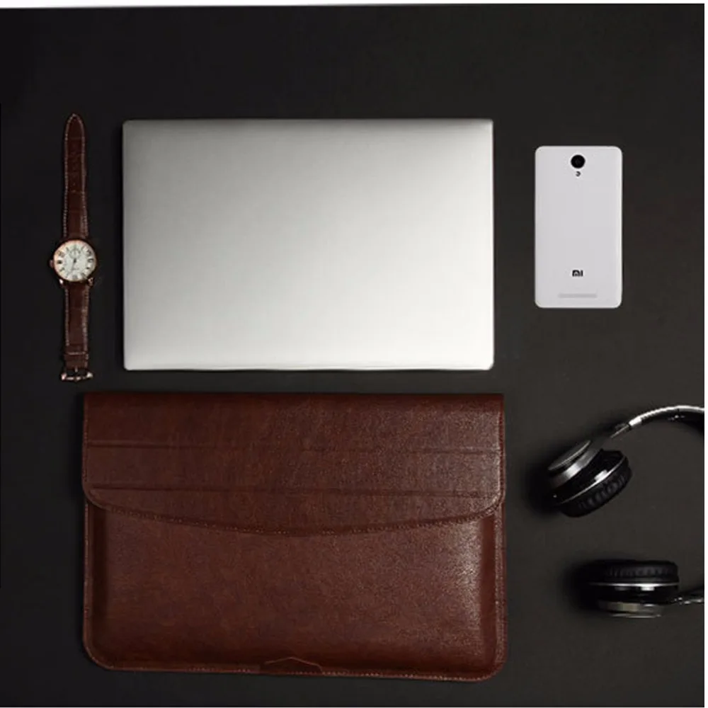 

11 12in Laptop Sleeve Bag Case Multifunction Pouch For Macbook Air For Pro Retina 11 12in Ultra-thin Magnetic Cover For Samsung