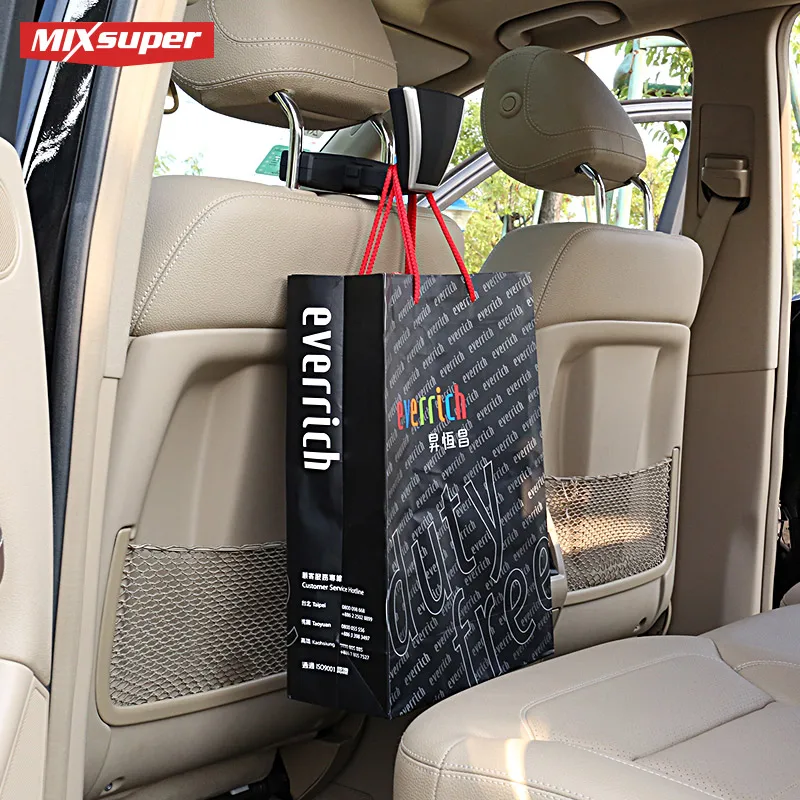 ABS вешалка для одежды в машине качественный автомобильный аксессуар для высокого класса люкс автомобиля функция заднего сиденья клип крючки сумка держатель Вешалка