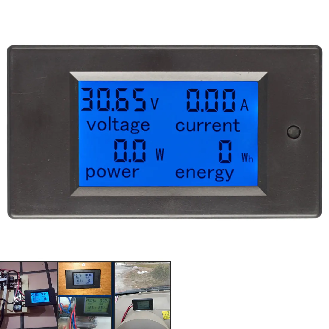 

Digital Current Voltage Power Energy Meter DC 6.5-100V 0-100A LCD Display Multimeter Ammeter Voltmeter 100A Current Shunt