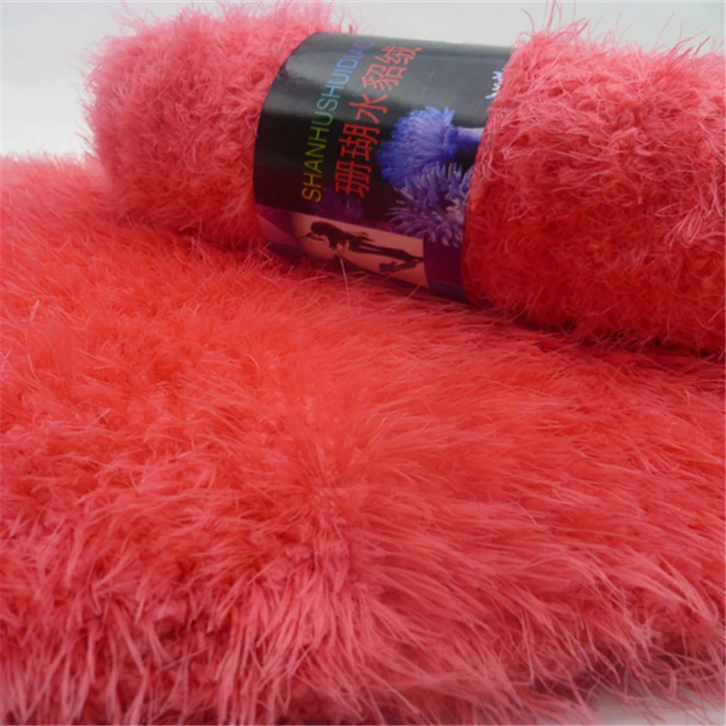 

300g/Lot High Quality Soft Mink Crochet Yarn For Knitting Wool Luxury Fur Hairy Scarf Coat Wool Eco-Friendly