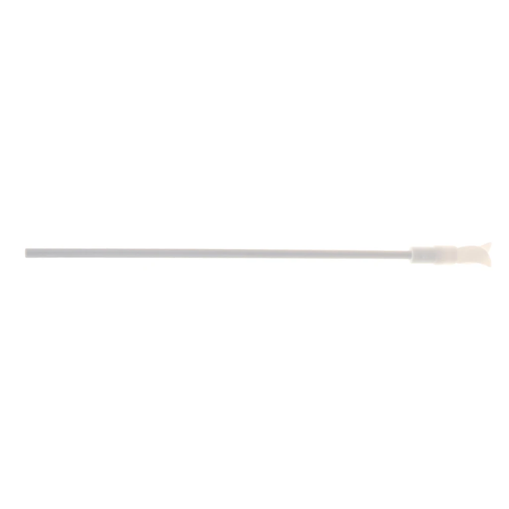 PTFE Coated Stainless Steel Electric Overhead Stirrer Mixer Shaft (7 mm Dia.) Stirring Rod Lab Utensils L 300 mm Leaf Dia 68 mm