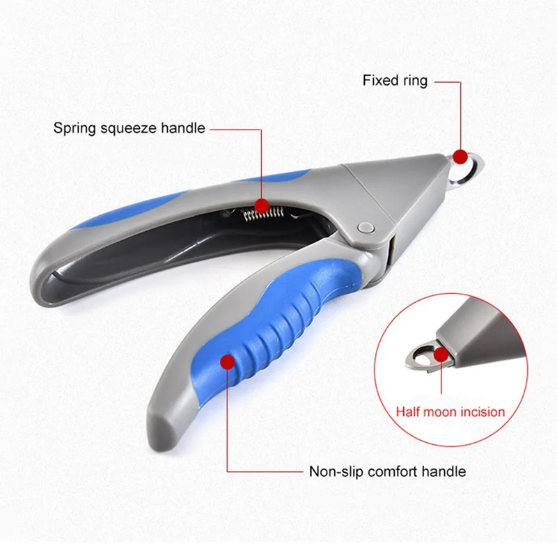 Машинка для стрижки ногтей для домашних животных многофункциональные ножницы для ногтей для домашних животных ножницы для собак, кошек, когтей для пальцев ног Триммер ножницы из нержавеющей стали ABS+ TPR