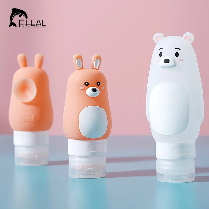 FHEAL силиконовые бутылки для многоразового использования путешествия