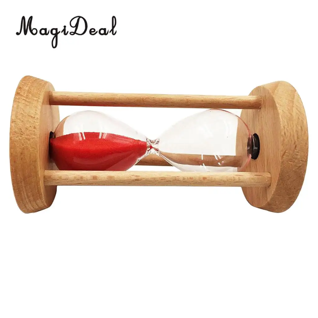 MagiDeal 10 Minutes Wooden Sandglass Hourglass Sand Timer for Classroom Teaching Kitchen Cooking