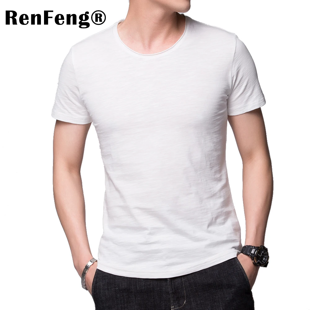 2018 Brand Clothing 4 colors Curled V neck Men's T Shirt Men Fashion Tshirts Fitness Casual For Male T-shirt M-3XL Free Shipping (2)