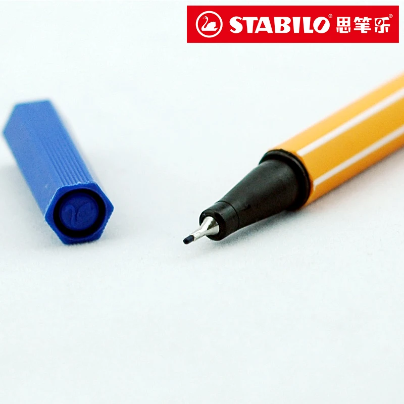 3 шт. STABILO Point 88 Fineliner фломастер наконечник 0,4 мм processial Marker Paperlaria цветной гель ручки "STABILO" эскизная ручка