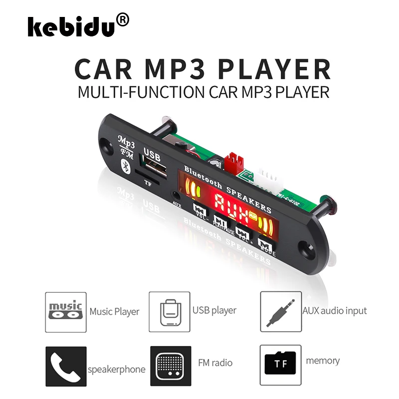 Плата mp3 декодера WMA WAV FLAC APE с Bluetooth 5 0 плеер цветной экран USB TF FM радио модуль