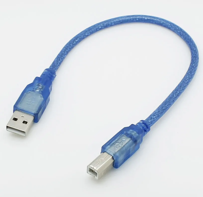 10 шт./лот 30 см USB 2 0 Тип A штекер B папа (AM to BM) адаптер конвертер Короткий кабель