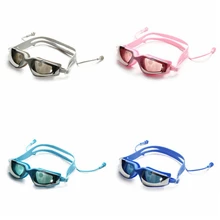 Профессиональные очки для плавания силиконовые мужские и женские детские плавательные очки противотуманные УФ очки для вождения с ушками GMT601