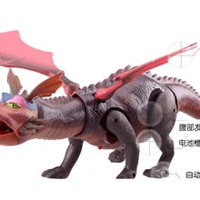 Электрический Огненный Дракон Имитация животных игрушка динозавр красные крылья акустооптические игрушки для детей унисекс электронное звучание