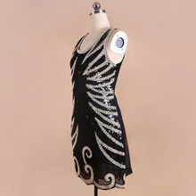 BLINGSTORY New Summer Beaded Embroidery Sequin Gauze Summer casual Black Dress vestidos feminina Dropshipping KR3078-5