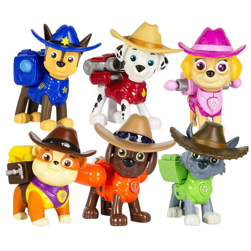 Щенячий патруль Patrulla Canina игрушки фигурки модель Чейз Маршалл Райдер с