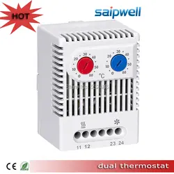 Термостатический биметаллический двойной Термостат NC и без ZR 011 для регулирования нагревателей и вентиляторов