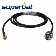 Superbat RF коаксиальный кабель SMA охватываемый штекер N прямой штекер Paitail кабель LMR195 600 см