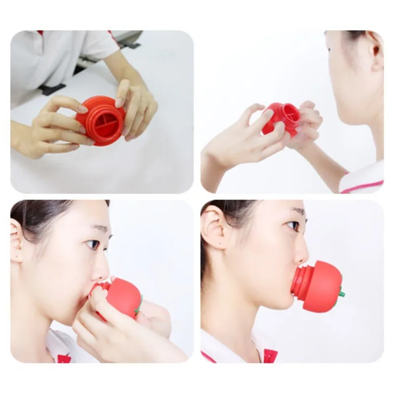 Новое поступление Для женщин полная губа плампер для увеличения губ увеличивающий бальзам для губ инструмент устройство Массажная силиконовая в форме помидора Семья медицинские банки для терапии тела чашки D1