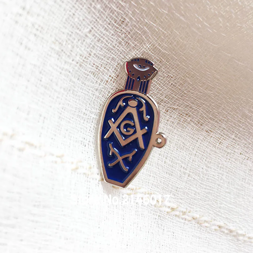 10pcs Freemason Slippers Lapel Pin Badge Masonic Lady's Blue Slipper Pins Brooch Protective Influence of Masons Wives Widows