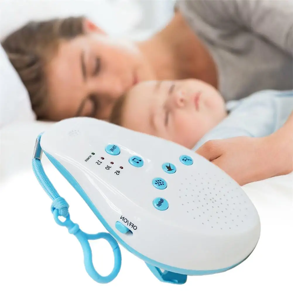 Горячая детская белая звуковая машина с 8 успокаивающими звуками и автоотключением таймер для сна