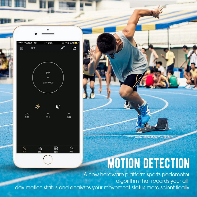 Step Count K1 Smart Bracelet Heart Rate Monitor Sport Running Fitness Tracker Waterproof Smart Wristband For IOS Android Phone