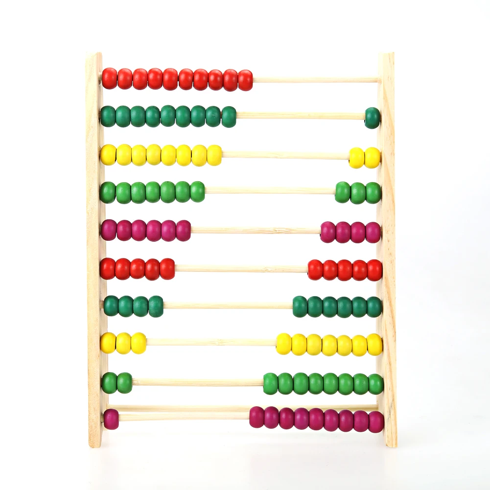 Детские деревянные счеты счетные бусины Математика игрушки Дети Монтессори обучающие игрушки для математические числа обучения подарок