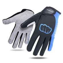 2018 NEWBOLER Vélo Gants Hommes Sport Complet Doigt Anti Slip Gel Pad Moto VTT Vélo De Route Vélo D'hiver Gants Long doigt
