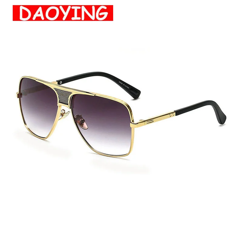 

DAOYING Fashion Sunglasses Men Vintage Oversize Goggle Brand Design Men's Sun Glasses Summer Style glasses UV400 Male Ocul